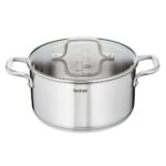 Tefal Virtuoso Kookpan + Glazen Deksel – 24 cm – Zilver