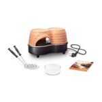 Emerio Pizzarette Duo – Inclusief 2 Spatels – Terracotta/Zwart