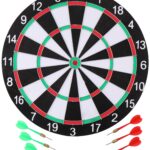 Dartbord 40,5 cm: Dubbelzijdig Ontwerp met 6 Darts