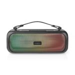 Nedis Bluetooth® Party Boombox – 4.5 Uur Speeltijd, 2x 30W, Aux/USB, Feestverlichting, Zwart