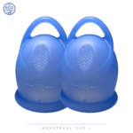 green-goose menstruatiecups blauw