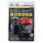 Dunlop Fietslampen Set met LED-verlichting – 2-Delig