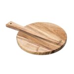 Wooden Amsterdam Ronde Pizza Serveerplank – Europees Walnoot – Medium