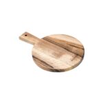 Wooden Amsterdam Ronde Pizza Serveerplank – Europees Walnoot – Klein