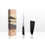 Kotai Bunka Petty met bamboe Saya en bamboedoos – lemmet van 135 mm