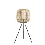 Figo Vloerlamp – H90 x Ø36 cm – Bamboe – Bruin