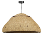 Joulz Hanglamp – H22 x Ø41 cm – Jute – Lichtbruin