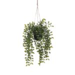 Ficus Kunst Hangplant in Pot – H46 x Ø20 cm – Groen