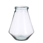 Jive Vaas – H30 x Ø24 cm – Gerecycled Glas – Transparant