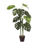 Monstera Kunstplant in Bloempot – H100 x Ø50 cm – Groen 