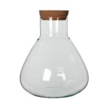 Emily Terrarium of Voorraadpot – H32 x Ø29,5 cm – Gerecycled Glas – Transparant