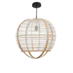 Pella Hanglamp – H44 x Ø45 cm – Linnen – Beige