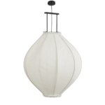 Pego Hanglamp – H94 x Ø70 cm – Linnen – Off White