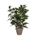 Ficus Natasja Kunstplant in Bloempot Stan – H40 x Ø30 cm – Groen