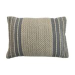 Cushion with tassels – 35×50  – Natural/Grey – Cotton