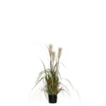 Pluimgras Foxtail Kunstplant – H81 x Ø45 cm – Wit