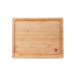 KOTAI bamboe snijplank met sapgroef en verborgen handvatten – 40 x 30 x 2 cm