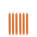 Dinerkaars – Set van 6 – H25 cm – Oranje