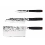 Kotai De Asian Set: 3 messen (schilmesje + santoku + hakmes)