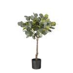 Eucalyptus Kunstplant in Bloempot – H75 x Ø15 cm – Groen 