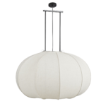 Pego Hanglamp – H94 x Ø83 cm – Linnen – Off White