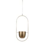 Dexter Bloempot Hangend – L24 x B14 x H83 cm – Goud