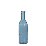 Rioja Fles Vaas – H50 x Ø15 cm – Gerecycled Glas – Lichtblauw