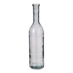 Rioja Fles Vaas – H75 x Ø18 cm – Gerecycled Glas – Donkergrijs