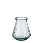 Jive Vaas – H23 x Ø18 cm – Gerecycled Glas – Transparant