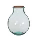 Olly Vaas – H38 x Ø29 cm – Gerecycled Glas – Transparant