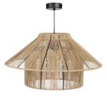 Elsa Hanglamp – H28 x Ø50 cm – Jute – Lichtbruin