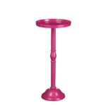 Duco Bijzettafel – H58 x Ø25 cm – Gerecycled Aluminium – Roze