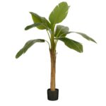 Kunstplant Bananenboom in Pot – H155 x Ø90 cm – Groen