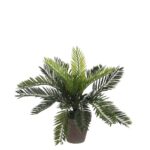 Cycas Palm Kunstplant in Bloempot Stan – H33 x Ø34 cm – Groen