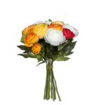 Ranonkels Kunstbloemen Boeket – H22 x Ø19 cm – Oranje