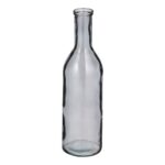 Rioja Fles Vaas – H50 x Ø15 cm – Gerecycled Glas – Donkergrijs