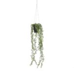 Senecio Kunst Hangplant in Pot – H68 x Ø9 cm – Groen