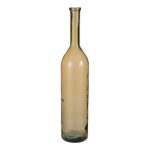 Rioja Fles Vaas – H100 x Ø21 cm – Gerecycled Glas – Oker