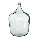 Diego Fles Vaas – H56 x Ø40 cm – Gerecycled Glas – Transparant