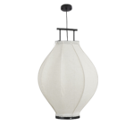 Pego Hanglamp – H73 x Ø54 cm – Linnen – Off White