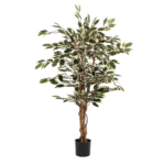 Ficus Kunstplant – H110 x Ø70 cm – Groen Bont