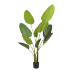 Strelitzia Kunstplant in Bloempot – H150 x Ø25 cm – Groen