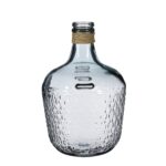 Vina Fles Vaas – H42 x Ø27 cm – Gerecycled Glas – Transparant