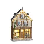 LuVille Kerstdorp Miniatuur Bakkerij – L17 x B7 x H27 cm