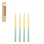 Dip-dye Dinerkaars – Set van 4 – H28 cm – Donkergroen