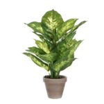 Dieffenbachia Kunstplant in Bloempot Stan – H40 x Ø30 cm – Groen