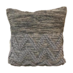 Cushion – 45×45 – Grey/Black – Cotton