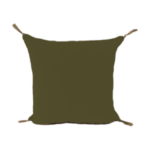 Cushion with tassels – 45×45 – Olivegreen/Gold – Velvet