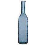 Rioja Fles Vaas – H100 x Ø21 cm – Gerecycled Glas – Lichtblauw