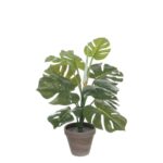 Monstera Kunstplant in Bloempot Stan – H48 x Ø39 cm – Groen